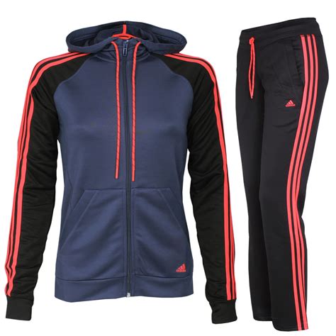 sportanzug damen adidas schwarz blau|Adidas trainersanzug damen.